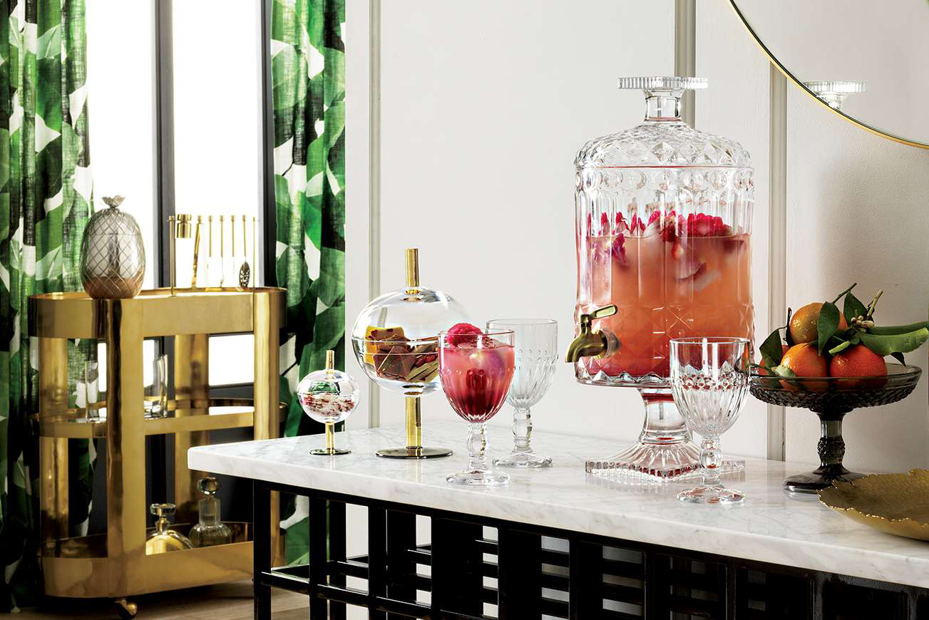 mid century modern barware
