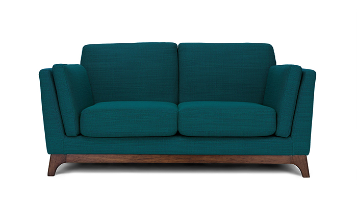 teal sofa